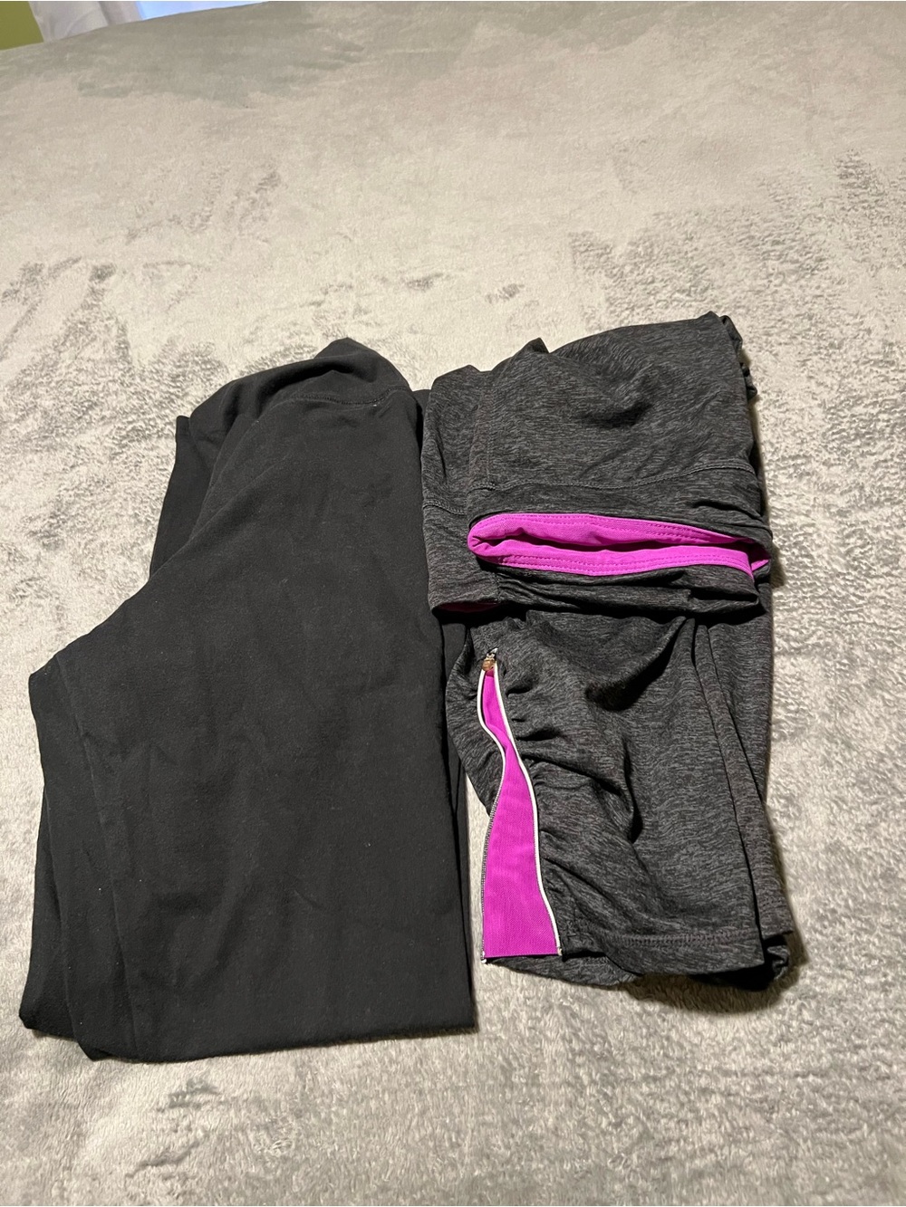 🔥 Bundle -Black workout pants - Classic black and purple and one black